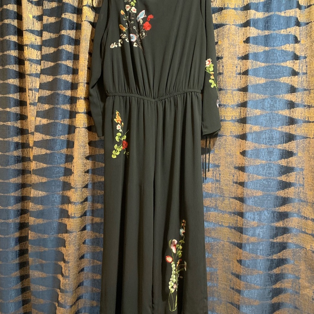 Gibson Black Asymmetrical Embellished Jumpsuit